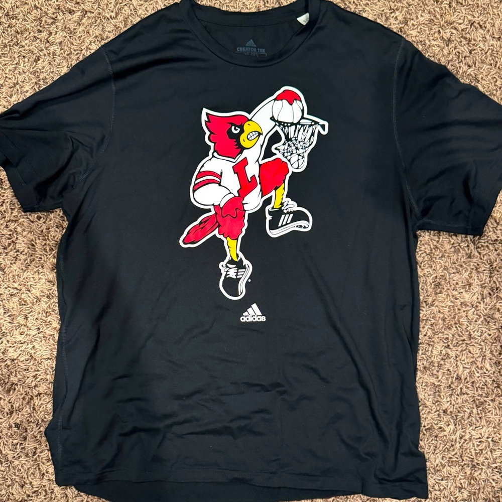 Mens Adidas Louisville Cardinals Dri-fit Tee